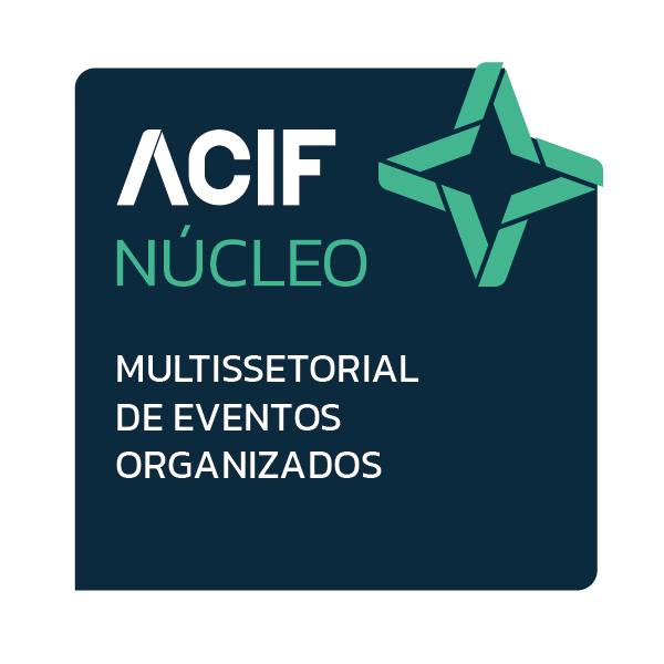 logo acif - núcleo multissetorial de eventos organizados