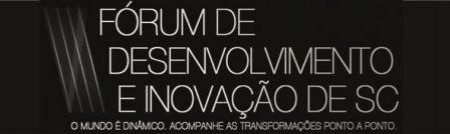 logo Forum de desenvolvimento e inovação de sc - o mundo é dinamico, acompanhe as trasformações ponto a ponto