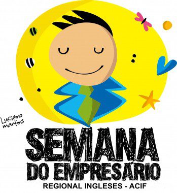 logo semana do empresário acif - regional lagoa da conceição. Ilustração do artista plastico Luciano Martins